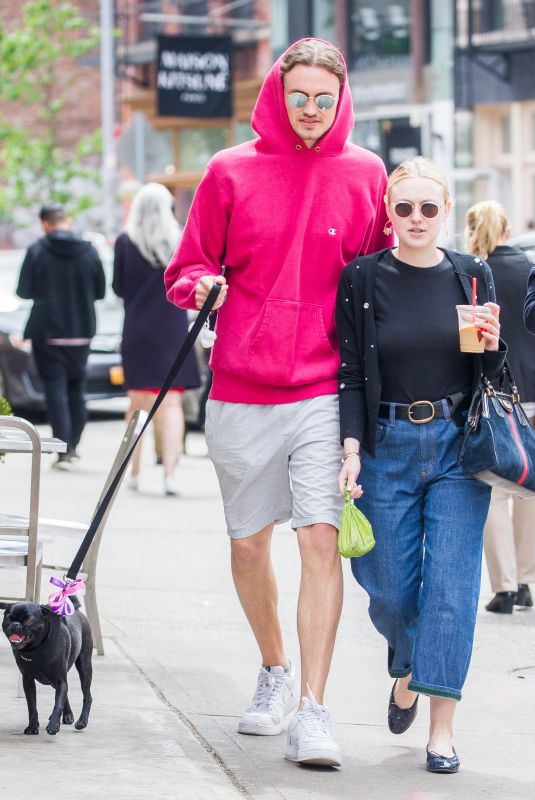 DAKOTA FANNING and Henry Frye Out in New York 05/10/2018