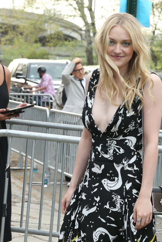 DAKOTA FANNING Arrives at Prada Event in New York 05/04/2018