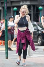 DAKOTA FANNING Leaves a Gym in New York 05/04/2018