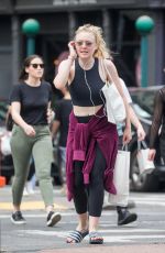 DAKOTA FANNING Leaves a Gym in New York 05/04/2018
