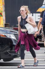 DAKOTA FANNING Leaves a Gym in New York 05/04/2018