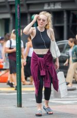 DAKOTA FANNING Leaves a Gym in New York 05/04/2018