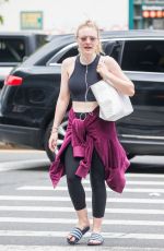 DAKOTA FANNING Leaves a Gym in New York 05/04/2018