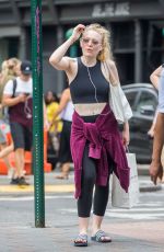 DAKOTA FANNING Leaves a Gym in New York 05/04/2018