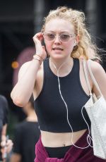 DAKOTA FANNING Leaves a Gym in New York 05/04/2018