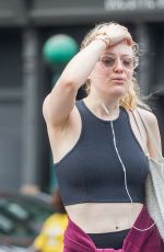 DAKOTA FANNING Leaves a Gym in New York 05/04/2018