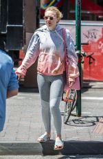 DAKOTA FANNING Leaves a Gym in New York 05/15/2018