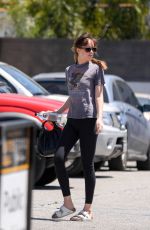 DAKOTA JOHNSON Arrives at Yoga Class in Los Angeles 05/03/2018