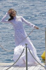 DANIELA LOPEZ OSORIO in Swimsuit at a Photoshoot at Hotel Cap Eden Roc in Antibes 05/17/2018