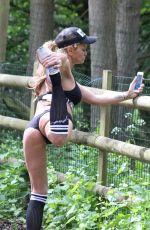 DANIELLA WESTBROOK Workig Out at a Park in London 05/12/2018
