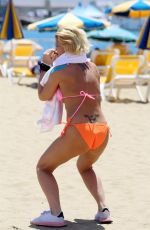 DANNIELLA WESTBROOK in Bikini on the Beach in Spain 05/16/2018