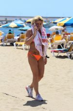 DANNIELLA WESTBROOK in Bikini on the Beach in Spain 05/16/2018