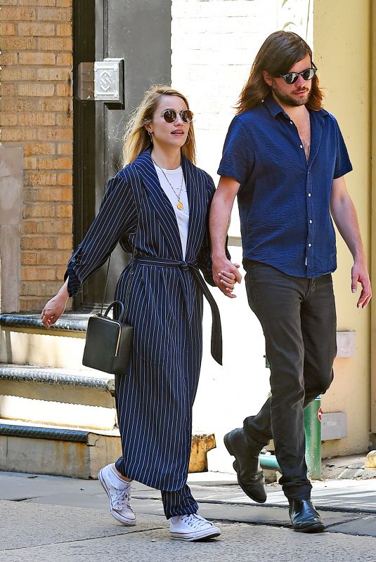 DIANNA AGRON and Winston Marshall Out in New York 05/23/2018
