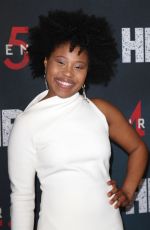 DOMINIQUE FISHBACK at Fahrenheit 451 Premiere in New York 05/08/2018