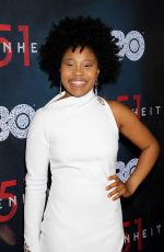 DOMINIQUE FISHBACK at Fahrenheit 451 Premiere in New York 05/08/2018