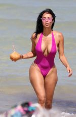 DRAYA MICHELE in Swimsuit at a Beach in Miami 05/15/2018