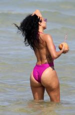 DRAYA MICHELE in Swimsuit at a Beach in Miami 05/15/2018