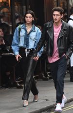 DUA LIPA and Isaac Carew Out in London 05/30/2018