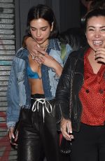 DUA LIPA at Soho House in London 05/30/2018