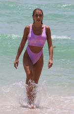 ELISA DE PANICIS in Swimsuit on the Bach in Miami 05/27/2018