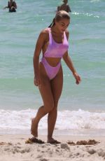 ELISA DE PANICIS in Swimsuit on the Bach in Miami 05/27/2018
