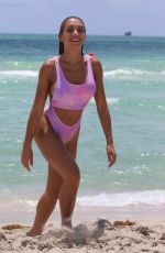 ELISA DE PANICIS in Swimsuit on the Bach in Miami 05/27/2018