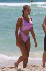 ELISA DE PANICIS in Swimsuit on the Bach in Miami 05/27/2018