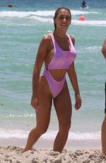 ELISA DE PANICIS in Swimsuit on the Bach in Miami 05/27/2018