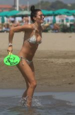 ELISABETTA GREGORACI in Bikini at Beach in Marina di Pietrasanta 05/27/2018