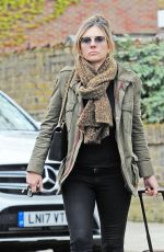 ELIZABETH HURLEY Arrives at Her Home in London 05/02/2018