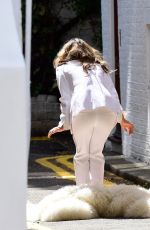ELIZABETH  HURLEY on teh Set of a Photoshoot in London 05/09/2018