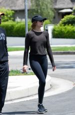 ELIZABETH OLSEN Leaves a Gym in Los Angeles 05/03/2018