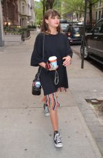 ELLA PURNELL Leaves Her Hotel in New York 05/06/2018
