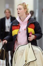 ELLE FANNING at JFK Airport in New York 05/03/2018