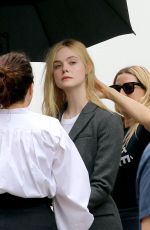 ELLE FANNING on the Set of a Photoshoot in New York 05/04/2018