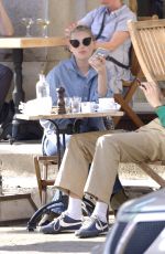 ELSA HOSK and Tom Daly at Terra Restaurant in New York 05/01/2018