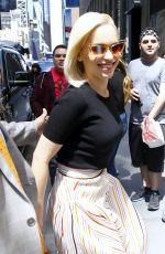 EMILIA CLARKE Arrives at Sirius Radio in New York 05/21/2018