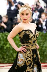 EMILIA CLARKE at MET Gala 2018 in New York 05/07/2018