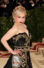 EMILIA CLARKE at MET Gala 2018 in New York 05/07/2018