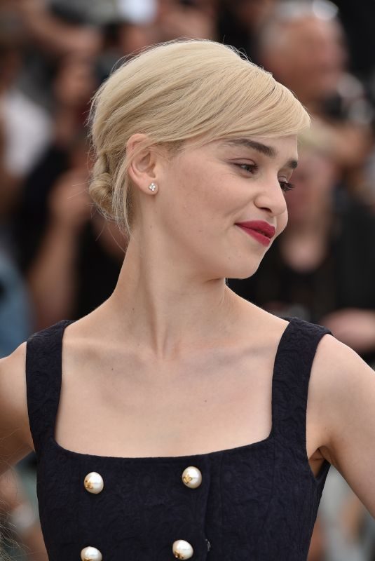 EMILIA CLARKE at Solo: A Star Wars Story Photocall at 71st at Cannes Film Festival 05/15/2018