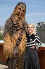 EMILIA CLARKE at Solo: A Star Wars Story Photocall in London 05/18/2018
