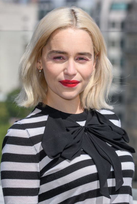 EMILIA CLARKE at Solo: A Star Wars Story Photocall in London 05/18/2018