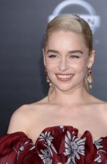 EMILIA CLARKE at Solo: A Star Wars Story Premiere in Los Angeles 05/10/2018