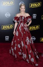 EMILIA CLARKE at Solo: A Star Wars Story Premiere in Los Angeles 05/10/2018