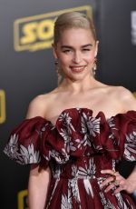 EMILIA CLARKE at Solo: A Star Wars Story Premiere in Los Angeles 05/10/2018