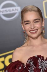 EMILIA CLARKE at Solo: A Star Wars Story Premiere in Los Angeles 05/10/2018