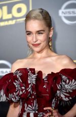EMILIA CLARKE at Solo: A Star Wars Story Premiere in Los Angeles 05/10/2018