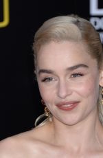 EMILIA CLARKE at Solo: A Star Wars Story Premiere in Los Angeles 05/10/2018