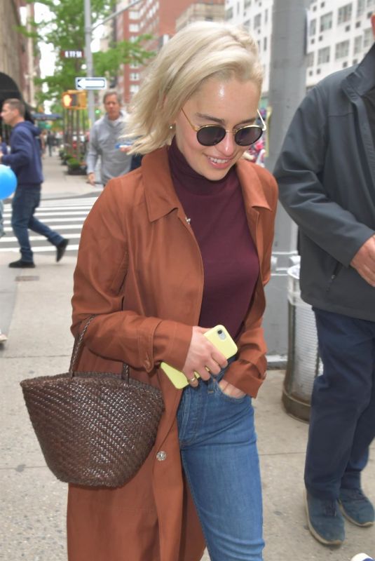 EMILIA CLARKE Leaves Mark Hotel in New York 05/06/2018