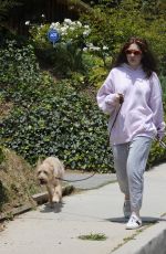 EMMA KENNEY Out with Her Dog in Los Angeles 05/27/2018
